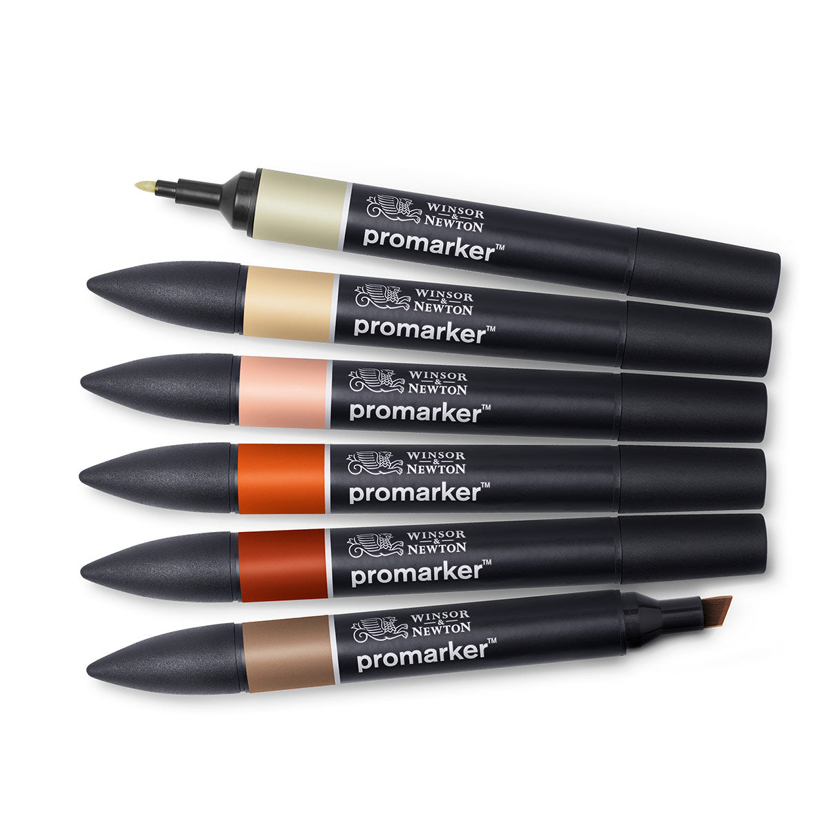 Winsor & Newton Promarker 6 Set - Earth Tones - Winsor & Newton at DRK Crafts