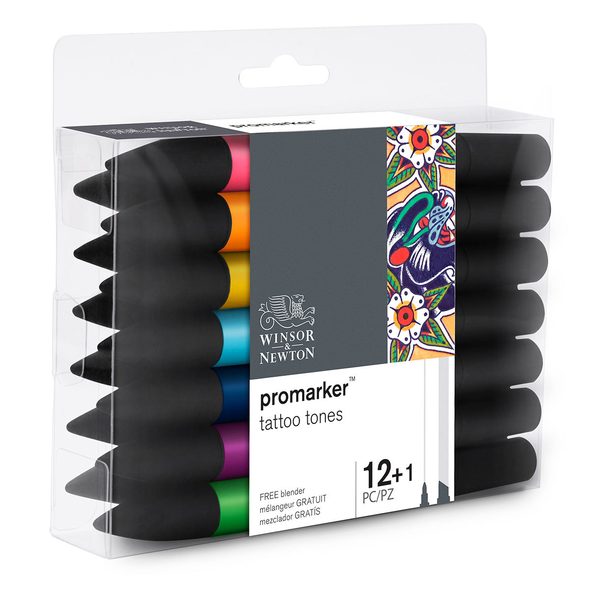 Winsor & Newton Promarker 12+1 Manga Tattoo - Winsor & Newton at DRK Crafts