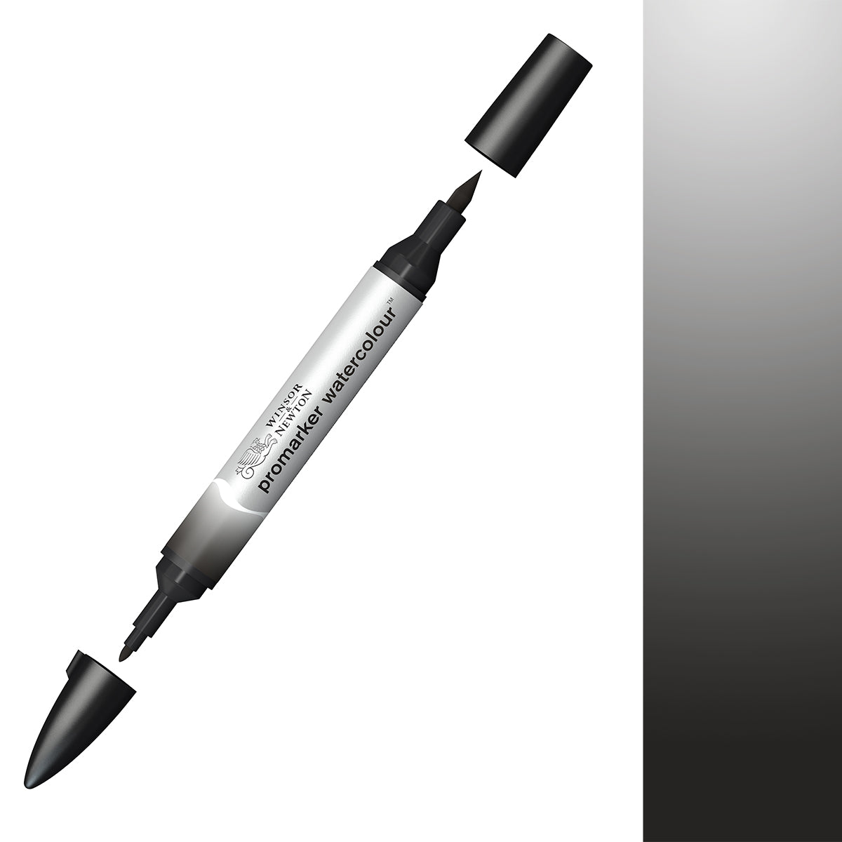 Winsor & Newton Watercolour Markers Ivory Black 331 - Winsor & Newton at DRK Crafts