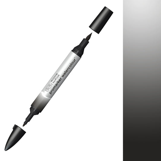 Winsor & Newton Watercolour Markers Ivory Black 331 - Winsor & Newton at DRK Crafts