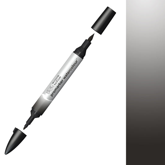 Winsor & Newton Watercolour Markers Lamp Black 337 - Winsor & Newton at DRK Crafts