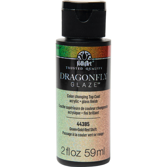 Dragonfly Glaze 2oz – Green Gold Red Shift – 59ml (2oz)
