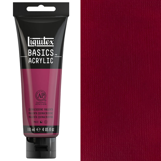 Liquitex - Basics - 118ml Acrylic Paint Quinacridone Magenta