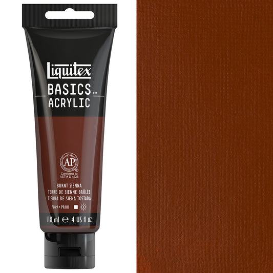 Liquitex - Basics - 118ml Acrylic Paint Burnt Sienna
