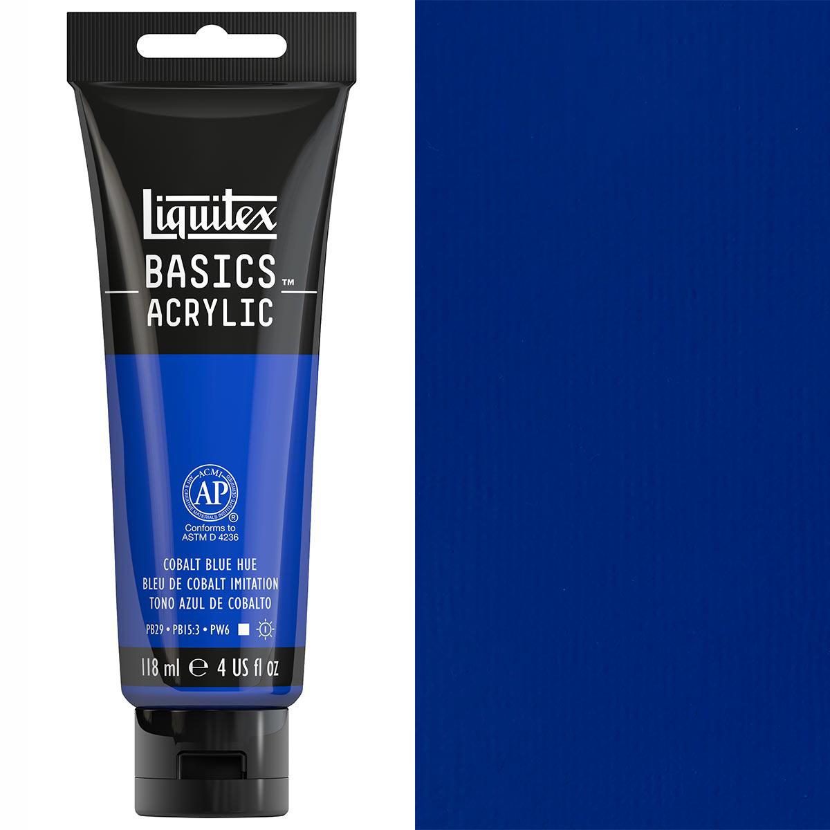 Liquitex - Basics - 118ml Acrylic Paint Cobalt Blue Hue