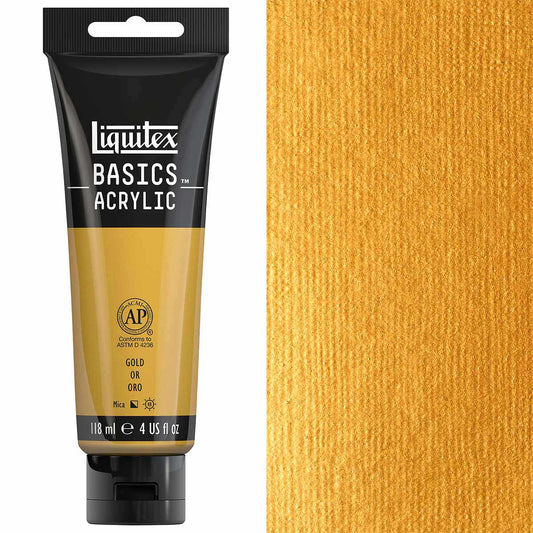 Liquitex - Basics - 118ml Acrylic Paint Gold