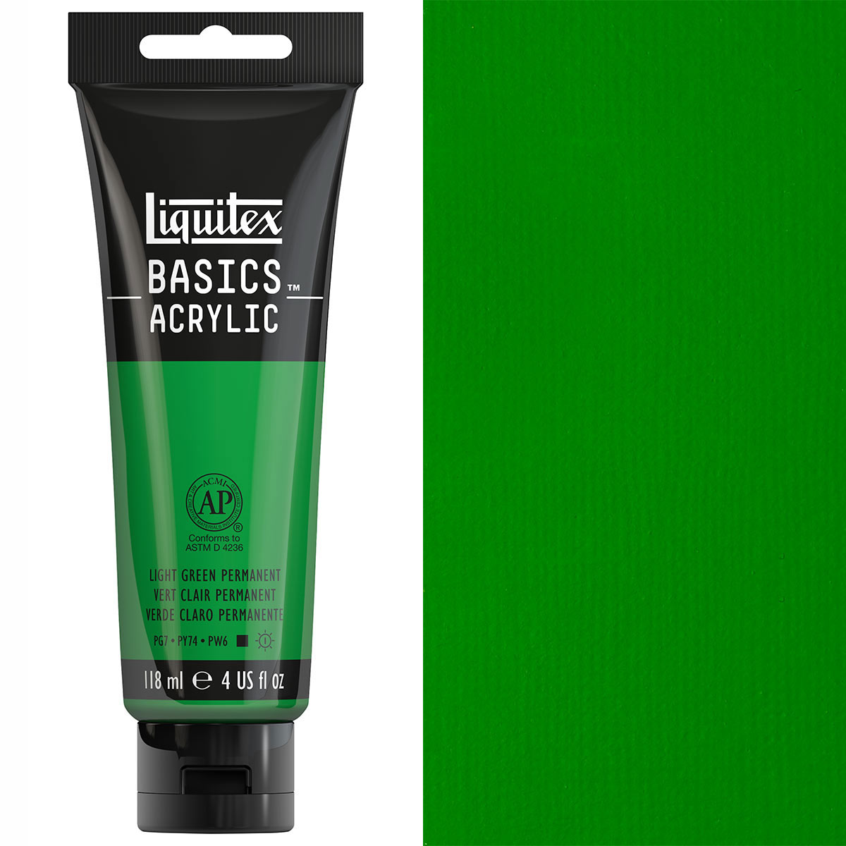 Liquitex - Basics - 118ml Acrylic Paint Light Green Permanent