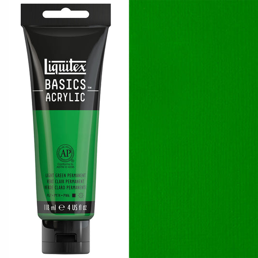 Liquitex - Basics - 118ml Acrylic Paint Light Green Permanent