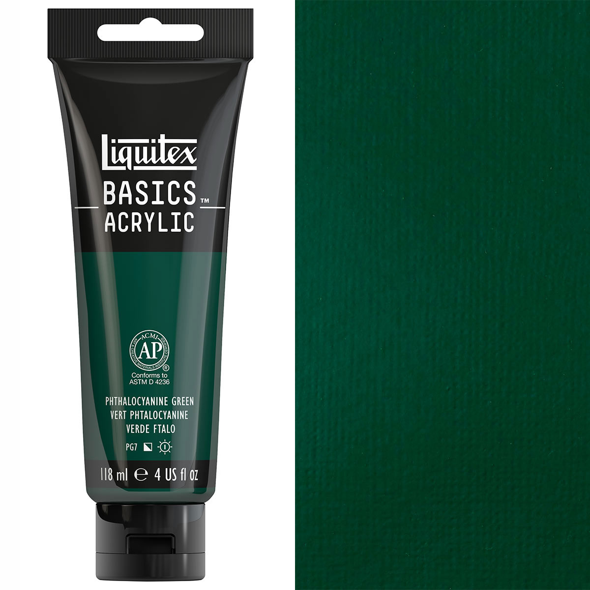 Liquitex - Basics - 118ml Acrylic Paint Phthalocyanine Green