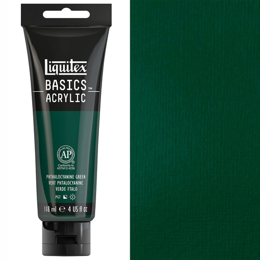 Liquitex - Basics - 118ml Acrylic Paint Phthalocyanine Green