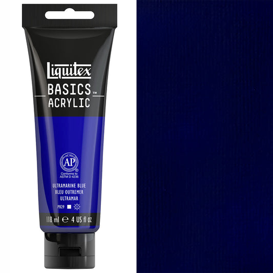 Liquitex - Basics - 118ml Acrylic Paint Ultramarine Blue