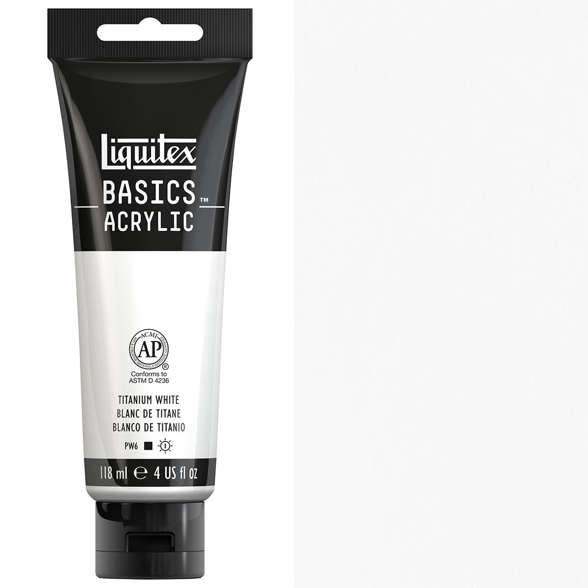 Liquitex - Basics - 118ml Acrylic Paint Titanium White