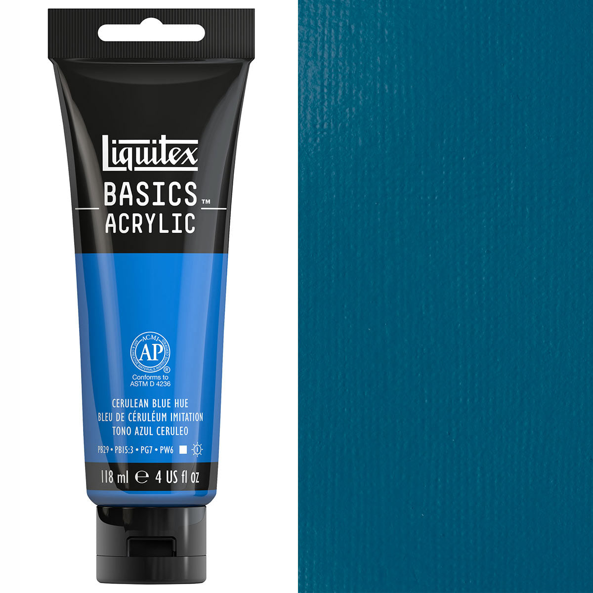 Liquitex - Basics - 118ml Acrylic Paint Cerulean Blue Hue