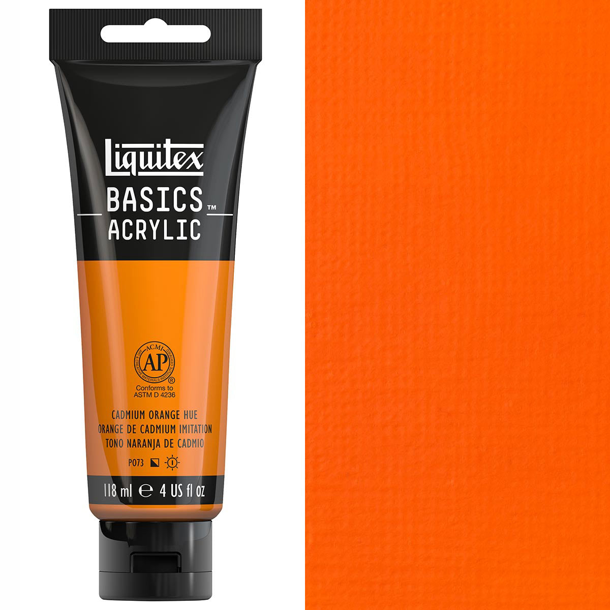 Liquitex - Basics - 118ml Acrylic Paint Cadmium Orange Hue