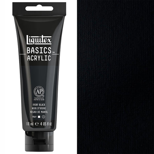 Liquitex - Basics - 118ml Acrylic Paint Ivory Black