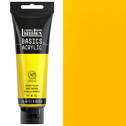 Liquitex - Basics - 118ml Acrylic Paint Primary Yellow