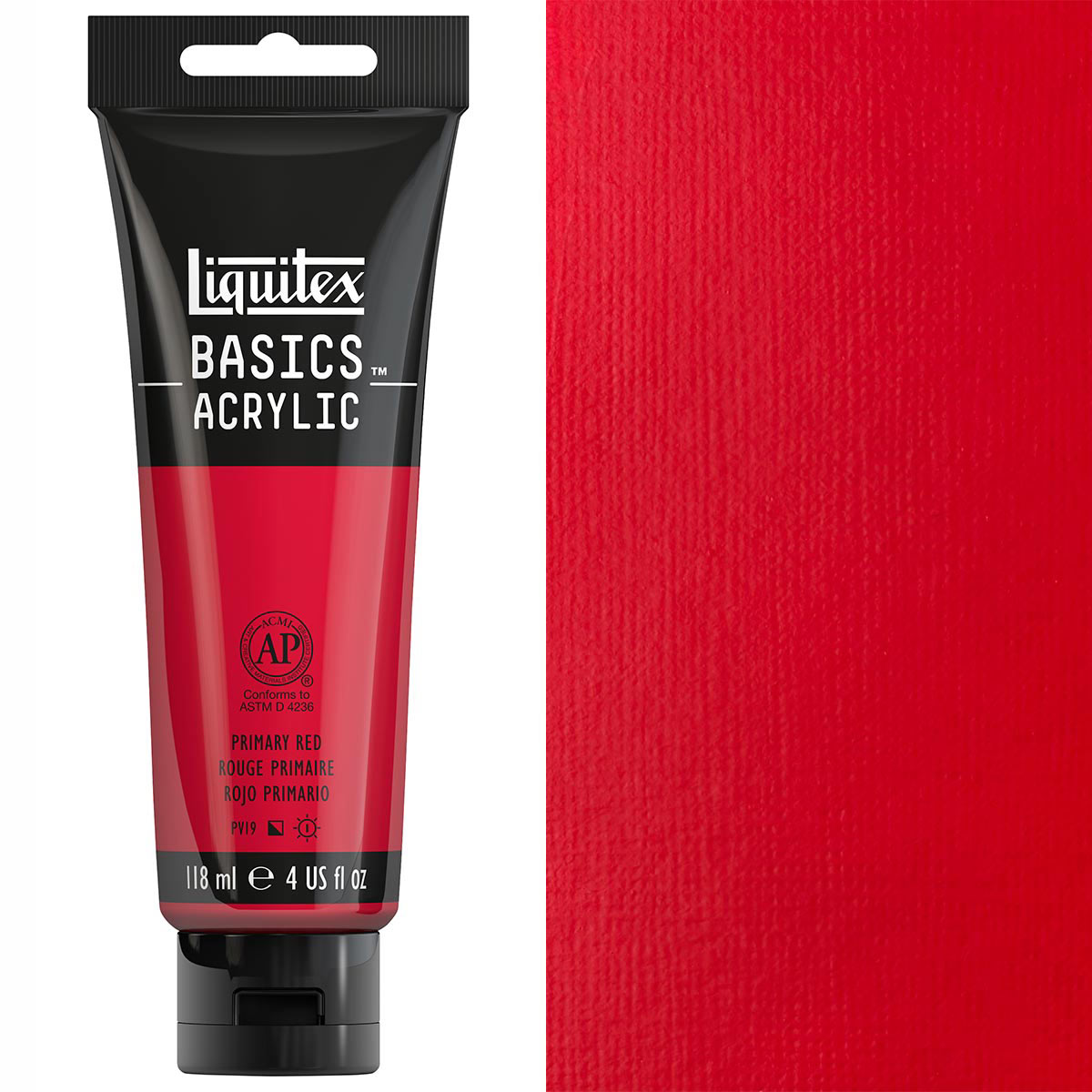 Liquitex - Basics - 118ml Acrylic Paint Primary Red