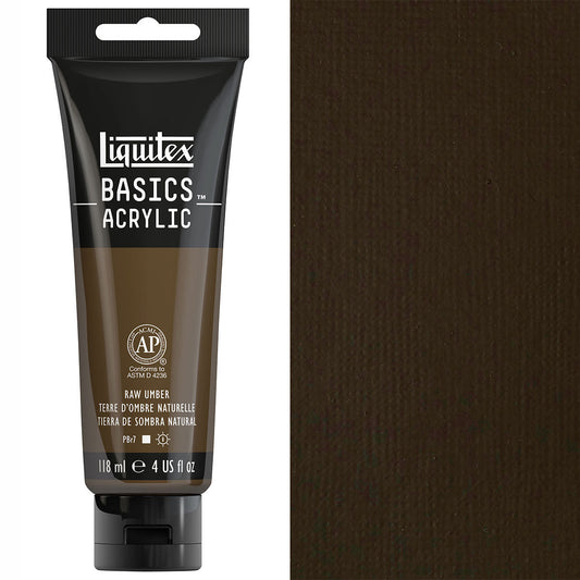 Liquitex - Basics - 118ml Acrylic Paint Raw Umber