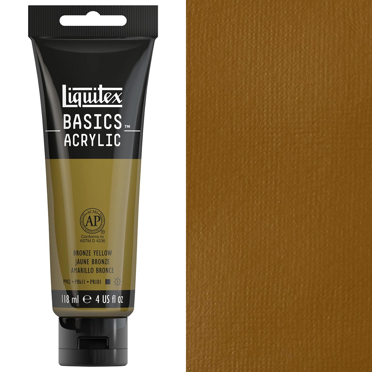 Liquitex Basics Acrylic 118ml Acrylic Paint - Bronze Yellow