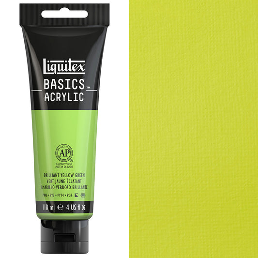 Liquitex Basics Acrylic 118ml Acrylic Paint - Brilliant Yellow Green