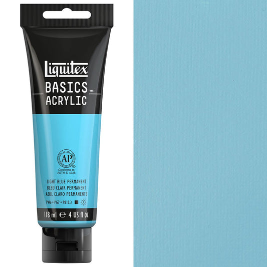 Liquitex Basics Acrylic 118ml Acrylic Paint - Light Blue Permanent