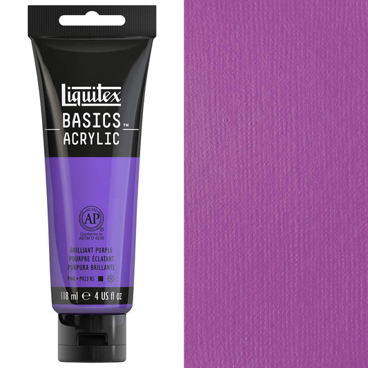 Liquitex Basics Acrylic 118ml Acrylic Paint - Brilliant Purple