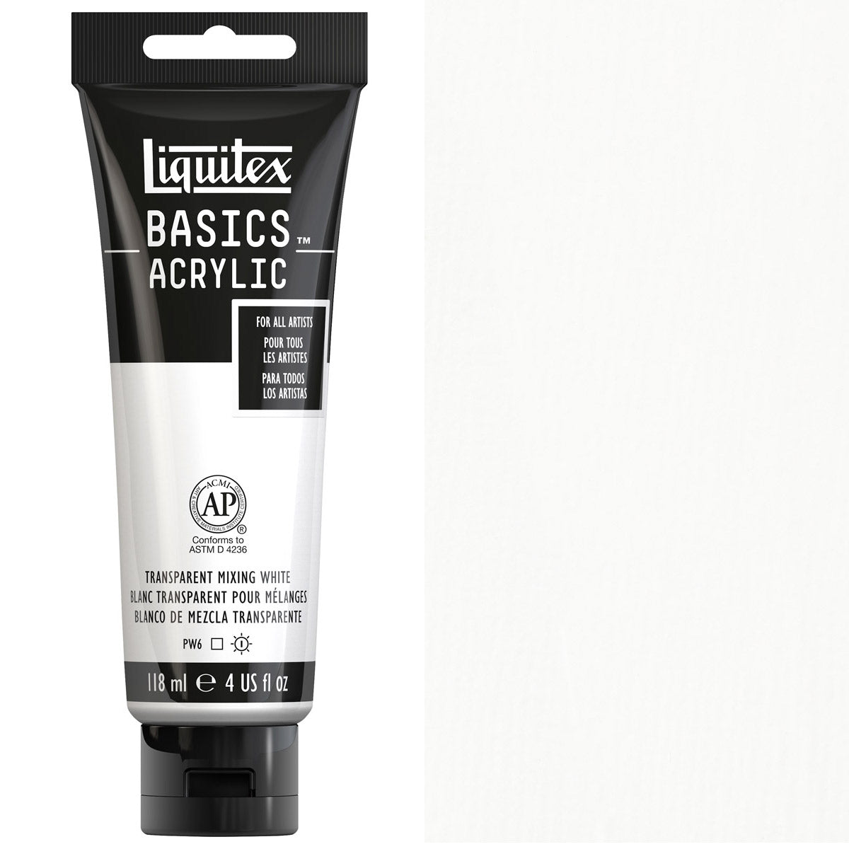Liquitex Basics Acrylic 118ml Acrylic Paint - 430 Transparent Mixing White
