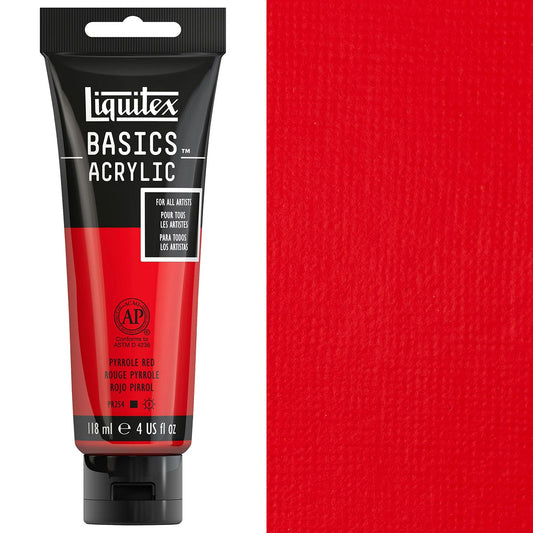 Liquitex Basics Acrylic 118ml Acrylic Paint - Pyrrole Red