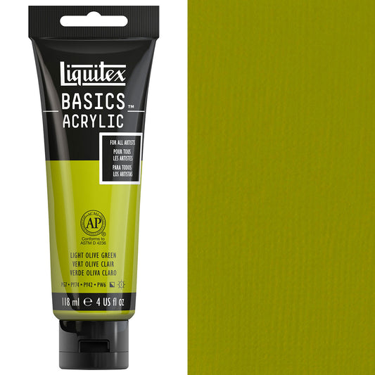 Liquitex Basics Acrylic 118ml Acrylic Paint - Light Olive Green
