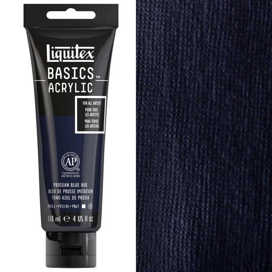 Liquitex Basics Acrylic 118ml Acrylic Paint - 320 Prussian Blue Hue