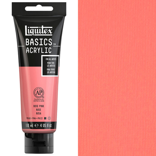 Liquitex Basics Acrylic 118ml Acrylic Paint - Rose Pink