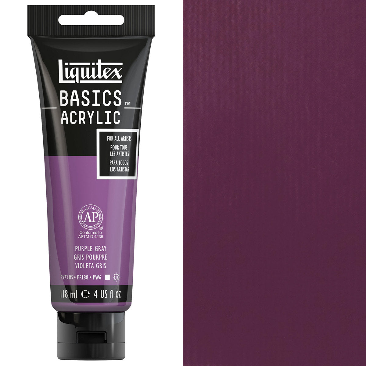 Liquitex Basics Acrylic 118ml Acrylic Paint - Purple Grey