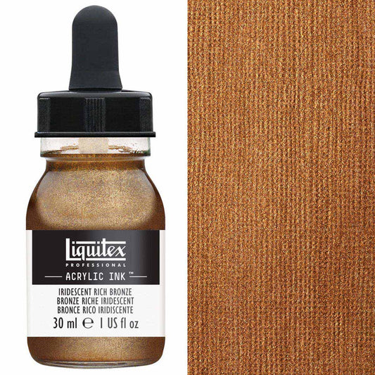 Liquitex - Professional Acrylic Ink - 30ml Iridescent Rich Bronze