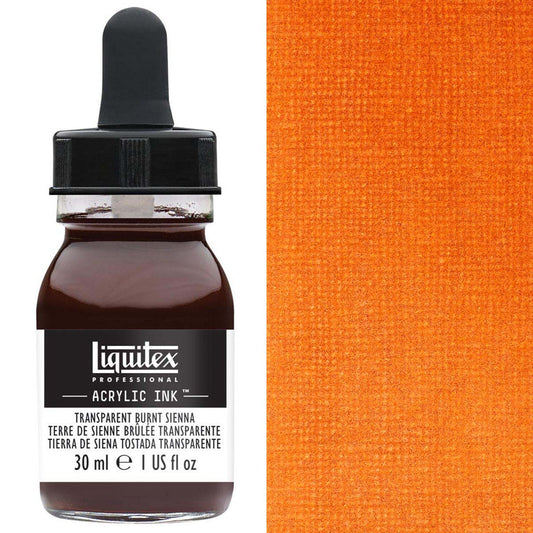 Liquitex - Professional Acrylic Ink - 30ml Transparent Burnt Sienna