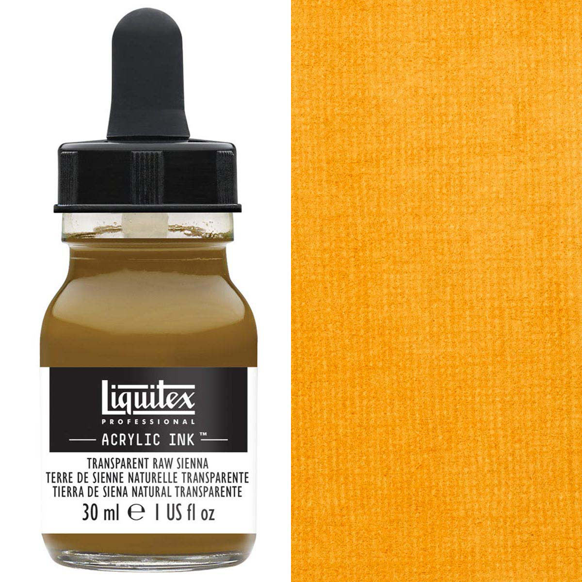 Liquitex - Professional Acrylic Ink - 30ml Transparent Raw Sienna
