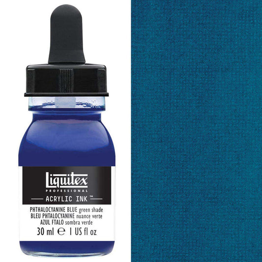 Liquitex - Professional Acrylic Ink - 30ml Phthalocyanine Blue Green Shade