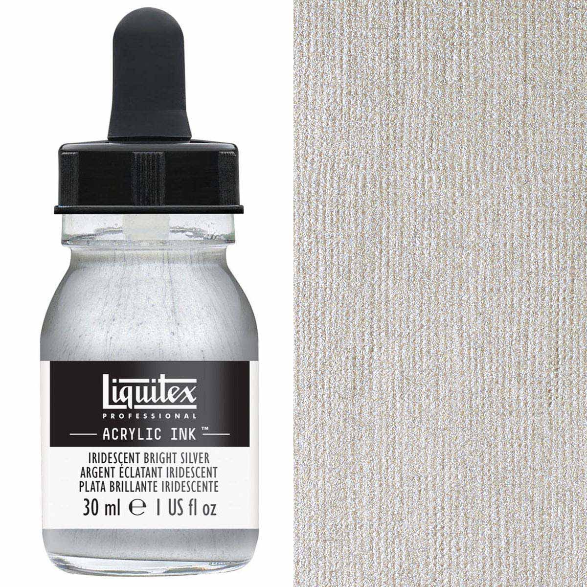 Liquitex - Professional Acrylic Ink - 30ml Iridescent Bright Silver