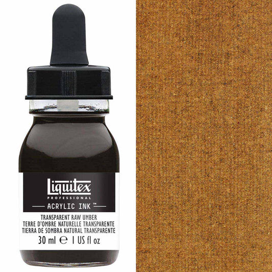 Liquitex - Professional Acrylic Ink - 30ml Transparent Raw Umber