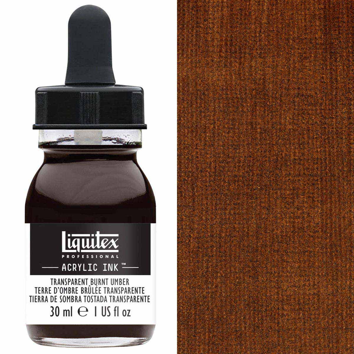 Liquitex - Professional Acrylic Ink - 30ml Transparent Burnt Umber