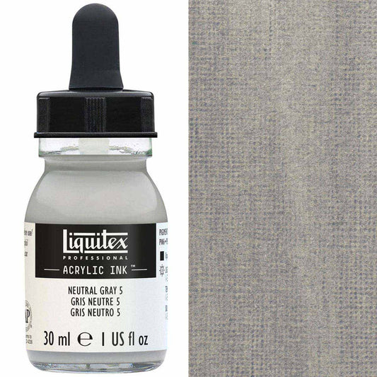 Liquitex - Professional Acrylic Ink - 30ml Neutral Grey 5