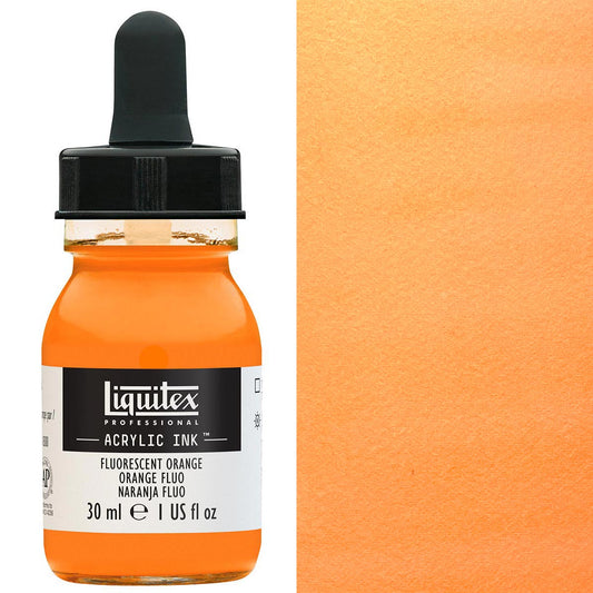 Liquitex - Professional Acrylic Ink - 30ml Fluorescent Orange