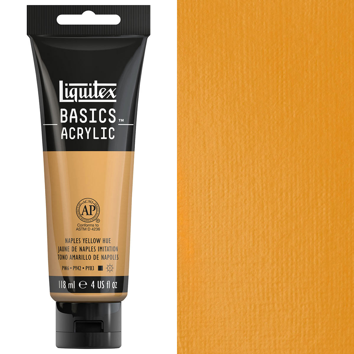 Liquitex - Basics - 118ml Acrylic Paint Naples Yellow