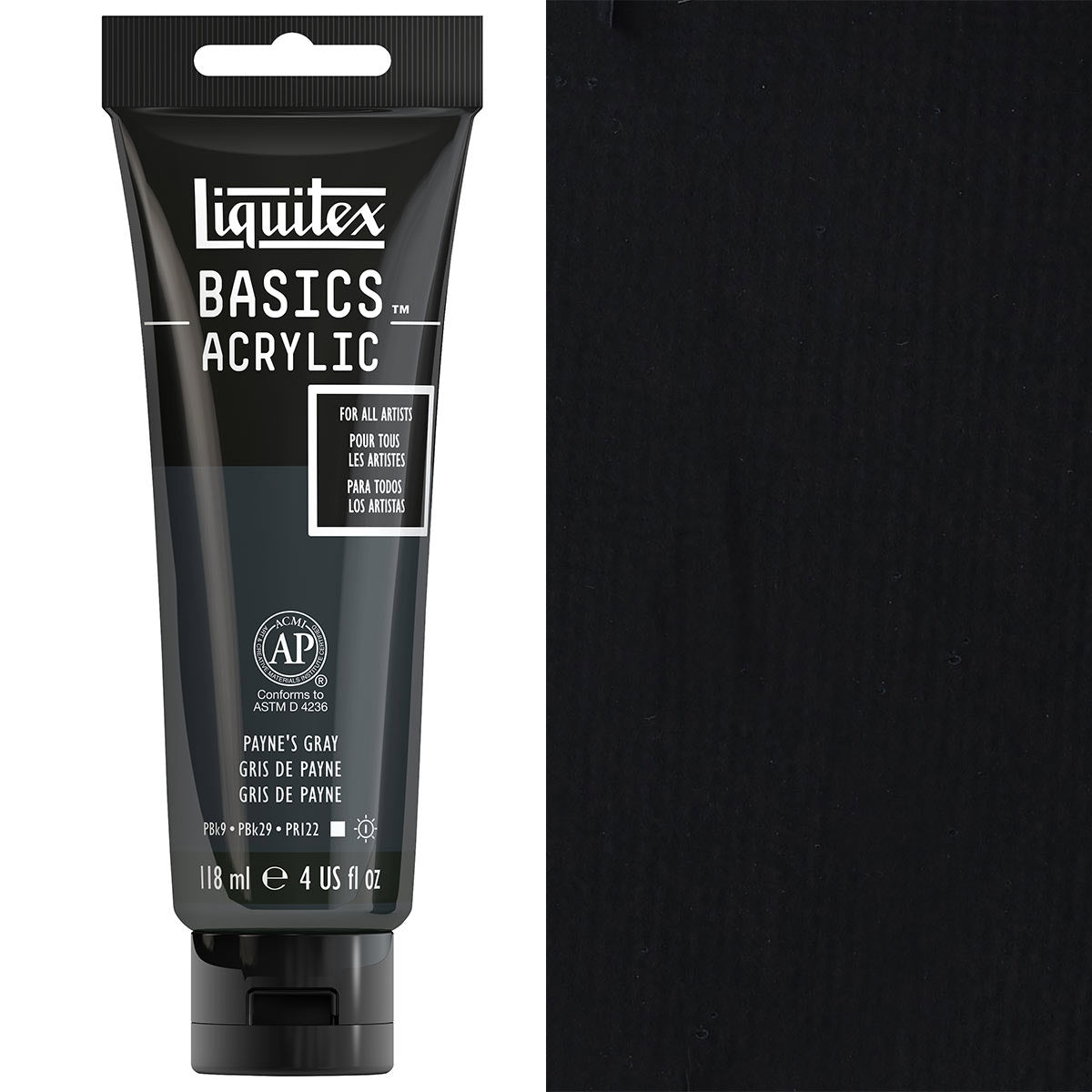 Liquitex Basics Acrylic 118ml Acrylic Paint - 310 Paynes Grey