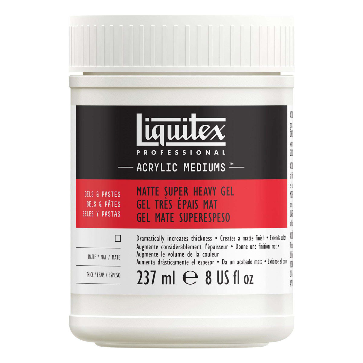 Liquitex - Matte Super Heavy Gel Medium 237ml