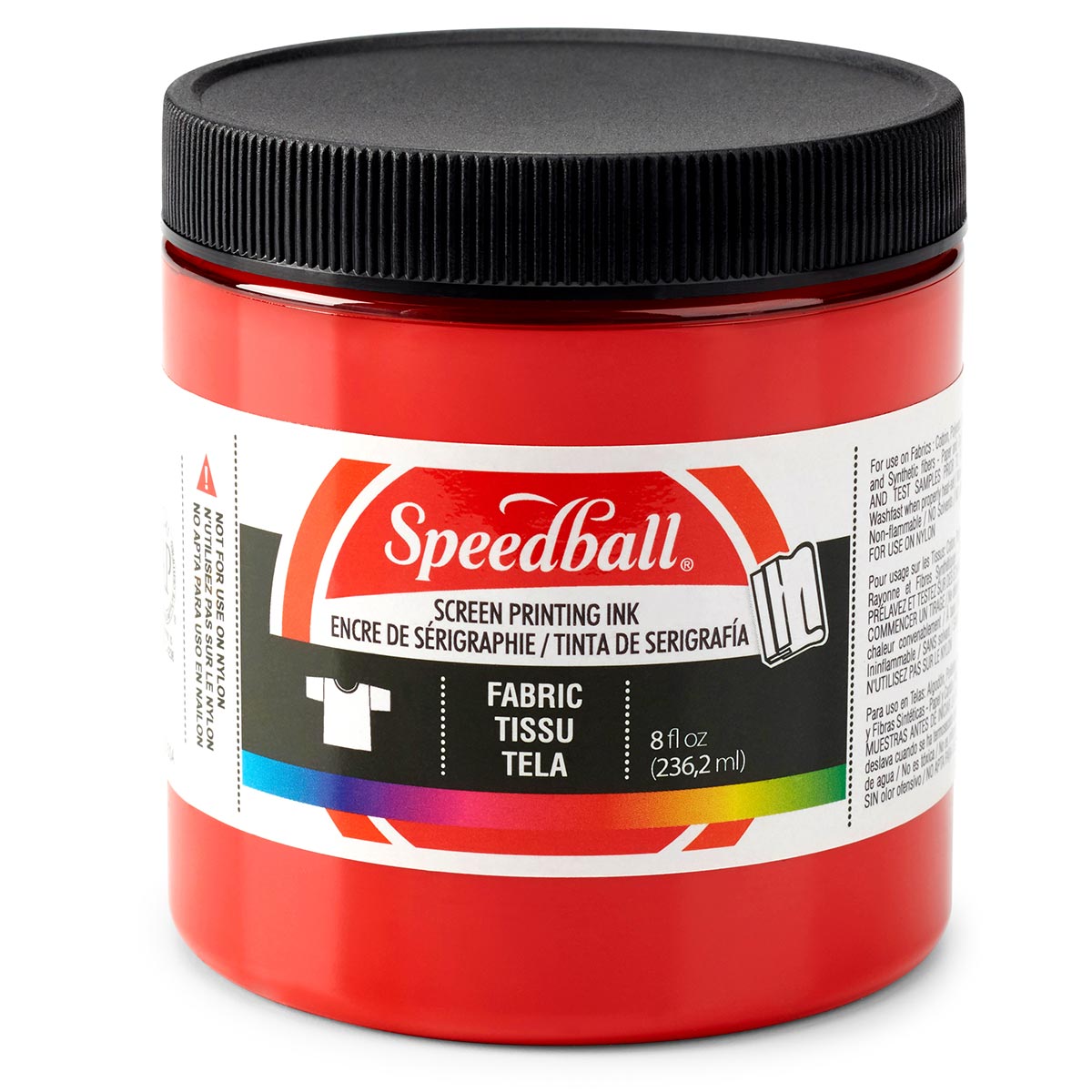 Speedball Fabric Screen Printing Ink – Red – 236ml (8oz) by Speedball