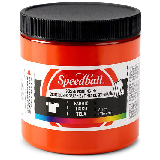 Speedball Fabric Screen Printing Ink – Orange – 236ml (8oz) by Speedball
