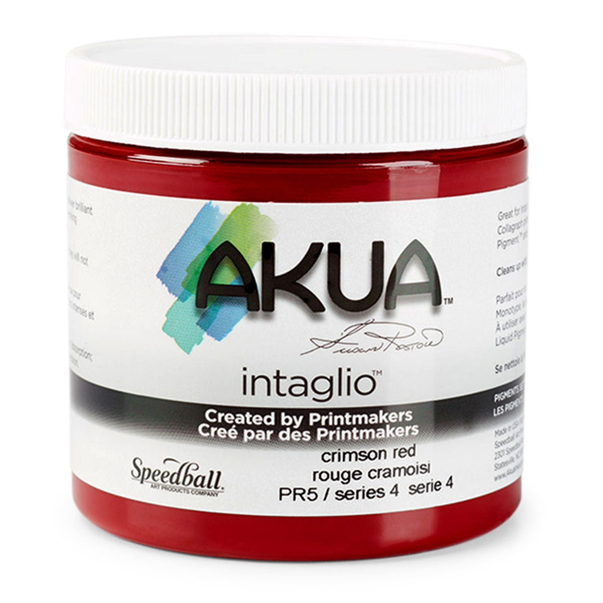 Akua Intaglio Ink – Crimson Red – 236ml (8oz) by Speedball