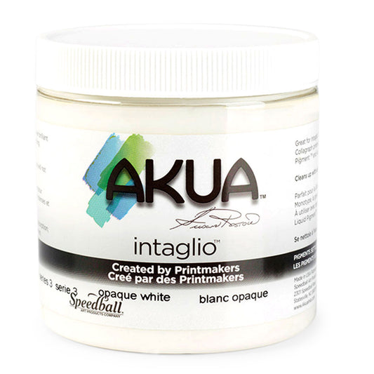 Akua Intaglio Ink – Opaque White – 236ml (8oz) by Speedball