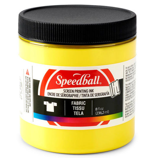 Speedball Fabric Screen Printing Ink – Yellow – 236ml (8oz) by Speedball