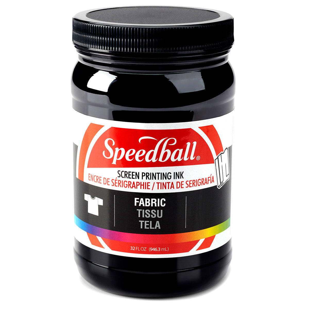 Speedball Fabric Screen Printing Ink – Black – 946ml (32oz) by Speedball
